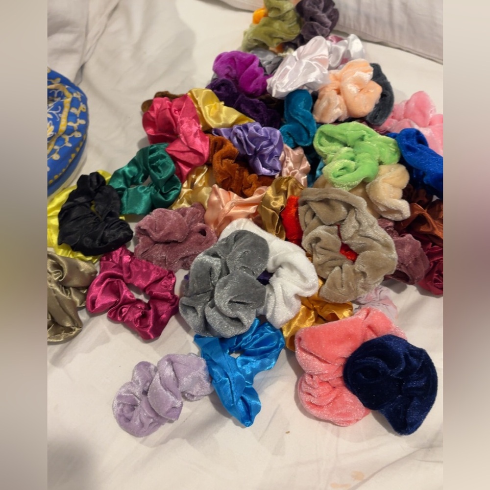 Colorful Velvet Scrunchies Set
